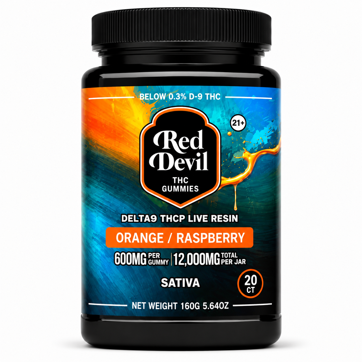 ORANGE & RASPBERRY SATIVA-755158522750