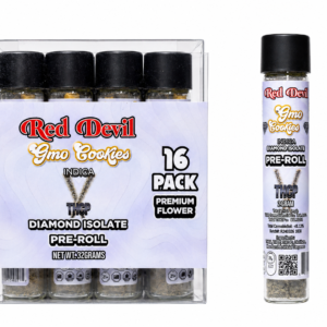 THCP DIAMOND ISOLATE PRE-ROLLS 2GM - INDICA - GMO COOKIES