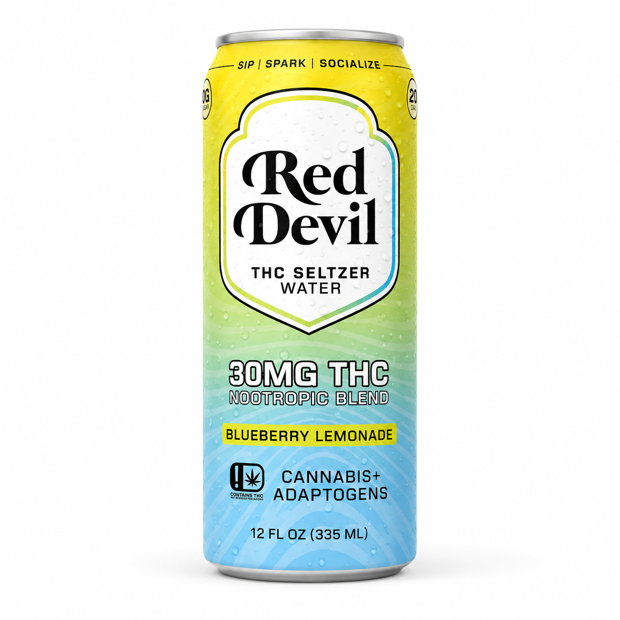 THC SELTZER 30MG 12OZ 12CT -BLUEBERRY LEMONADE
