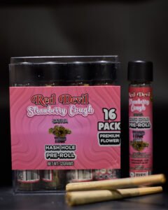 THCP HASH HOLE PRE-ROLLS 2GM - SATIVA - STRAWBERRY COUGH