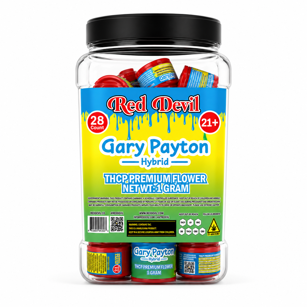 RED DEVIL THCP PREMIUM FLOWER 1GM 28CT - GARY PAYTON HYBRID