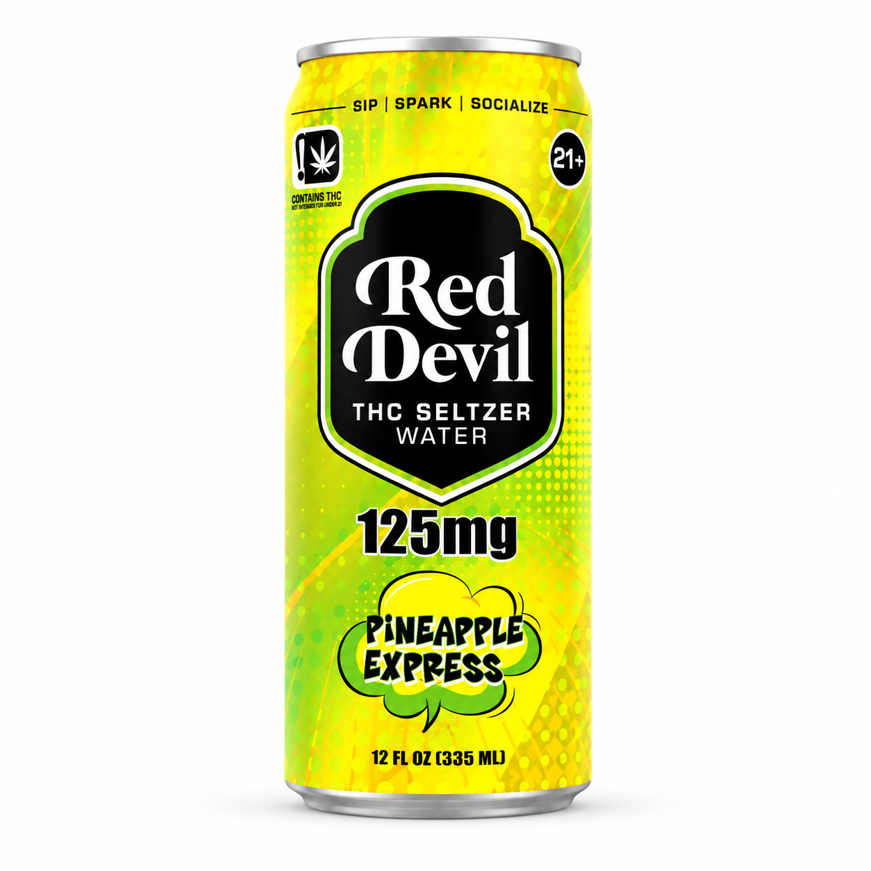 THC SELTZER 125MG 12OZ 12CT – PINEAPPLE EXPRESS