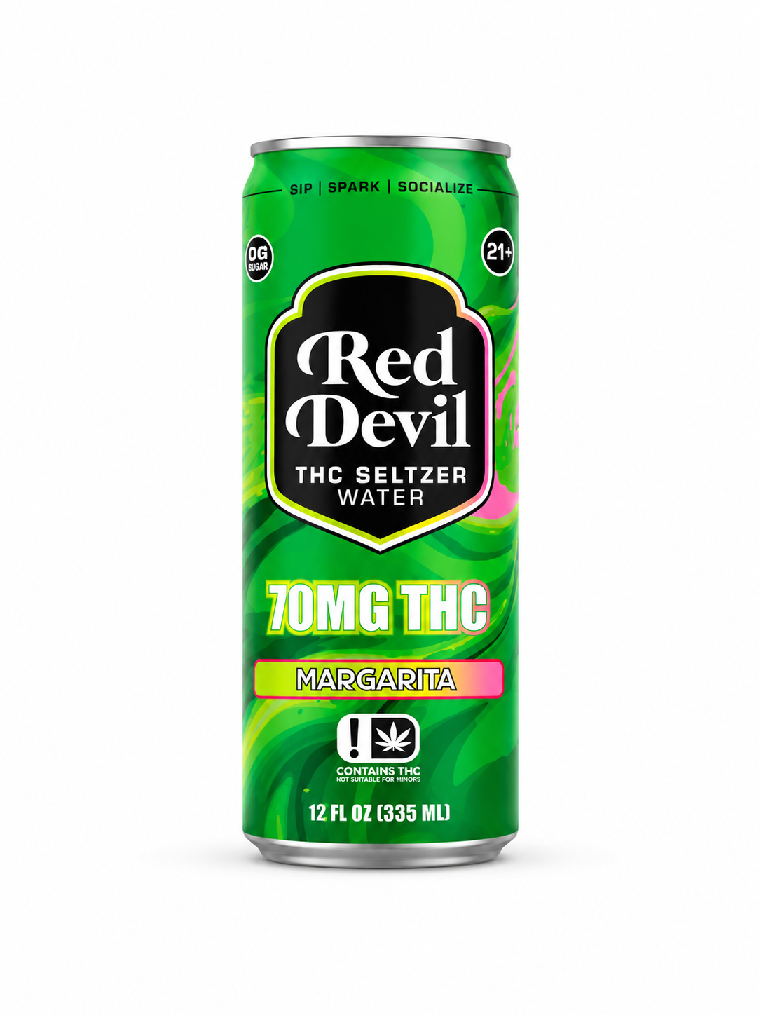 THC SELTZER 70MG 12OZ 12CT - MARGARITA